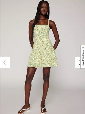 Urban Outfitters - Yellow Floral Mini Dress